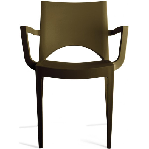 Chaise Design Marron PALERMO - Promos chaise