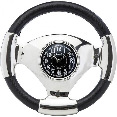 Horloge Steering Wheel - Horloge design noire