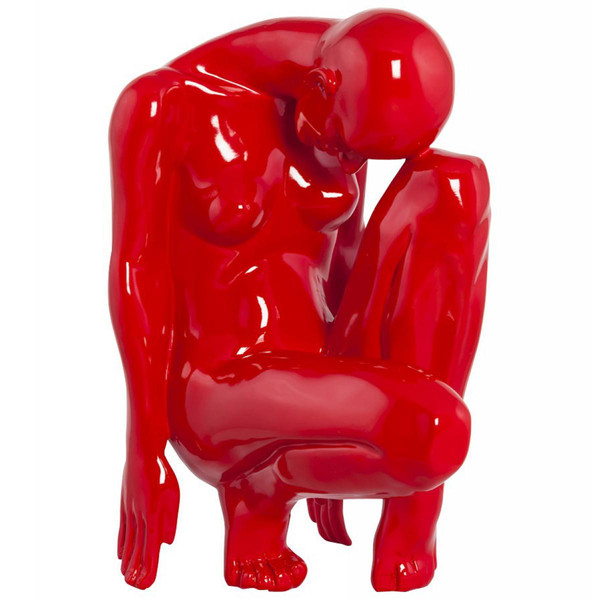 Figurine rouge en poly Arthémis