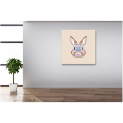 Tableau Animaux Lapin 60X60