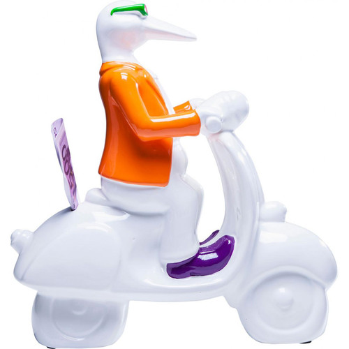 Tirelire Mr Duck On Scooter - Tirelire design