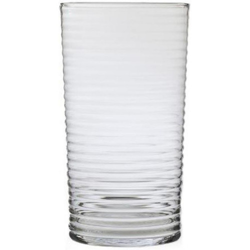 Vase strié en verre H. 35,5 cm