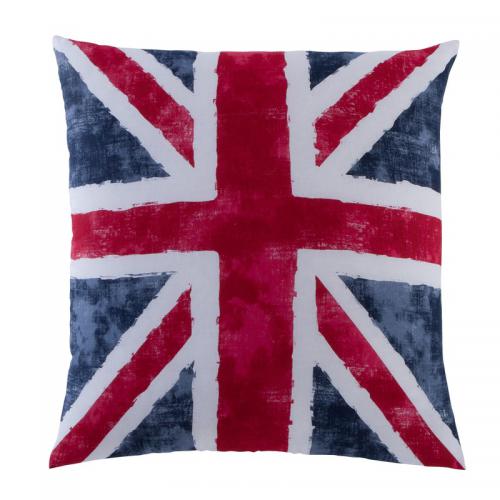 Taie d'oreiller ou de traversin drapeau anglais Coton Old FLag - Bleu 3S. x Collection (Nos Imprimés)  - Journee du sommeil