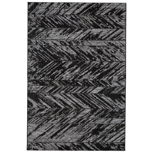 Tapis Noir 160 x 230 cm EVORA - Tapis noir