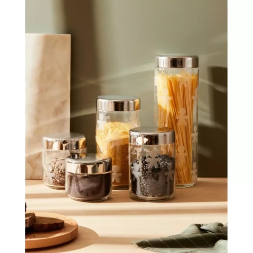 Pot Transparent en Verre D10 cm "GIROTONDO"  Alessi  - Accessoire cuisine design
