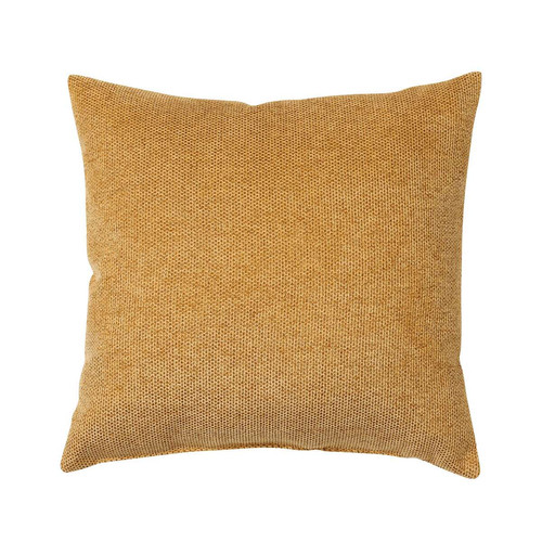 Coussin jaune curry en polyester 40x40 DIOSA