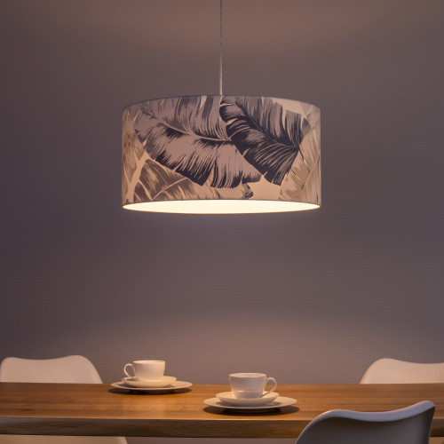 Lampe pendante Lobos 1xE27 Max.60W Chêne huilé/Transparent/Gris-Bleu Britop Lighting  - Suspension design