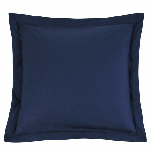 Taie d'oreiller percale de coton TERTIO® - Bleu Indigo - 3S. x Tertio (Nos Unis) - Promos chambre lit