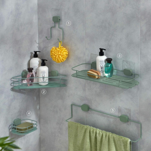 Porte serviettes Vergriso vert - becquet - Cuisine salle de bain authentique