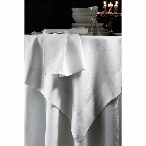 Set de table coton jacquard Ombelle Blanc des Vosges - Blanc - Blanc des vosges - Linge de table