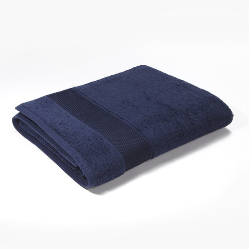 Drap de bain MIAMI en coton  600g/m² Bleu Marine - Cogal - Serviette draps de bain