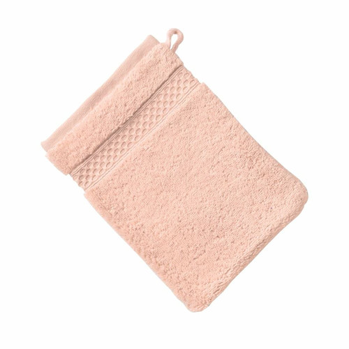 Gant de toilette en coton AIRDROP Rose nude - becquet - Tout le linge de bain