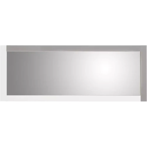 Deco miroir avec contour en bois laqué OAKLAND Gris  3S. x Home  - Miroir rectangulaire design