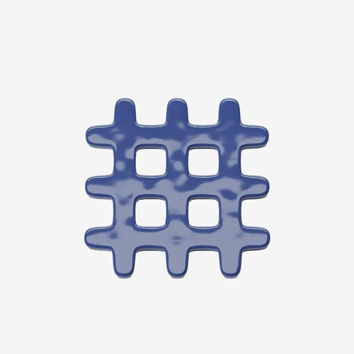 Dessous de plat décoratif grid en céramique bleue BEAUBOURG
