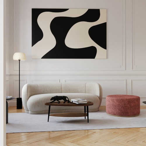 Canapé design tissu beige Bianca POTIRON PARIS  - Salon meuble deco