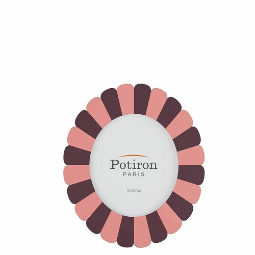 Cadre photo à poser ovale Vendôme rose  - POTIRON PARIS - Promos deco design 50 a 60