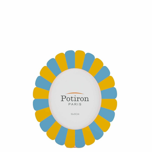 Cadre photo à poser ovale Vendôme jaune - POTIRON PARIS - Promos deco design 50 a 60