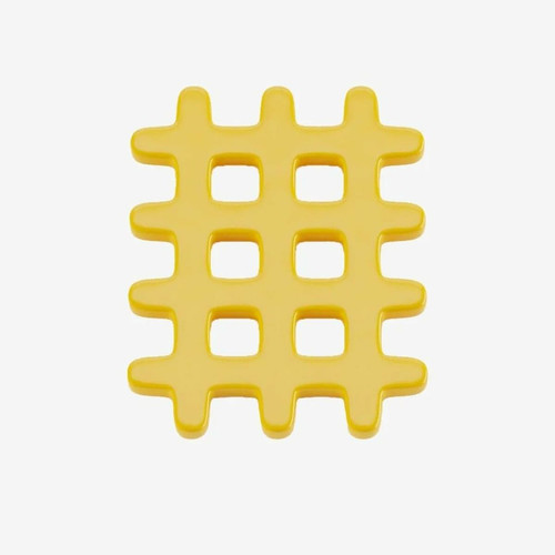 Dessous de plat en céramique Orsay grid jaune