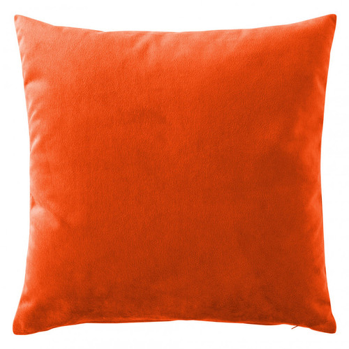 Housse de coussin lin lavé - orange - 3S. x Collection (Nos Imprimés) - Promos deco design 50 a 60