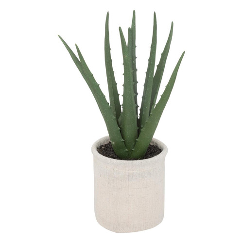 Aloe vera artificiel H29 cm 3S. x Home  - Deco plantes fleurs artificielles