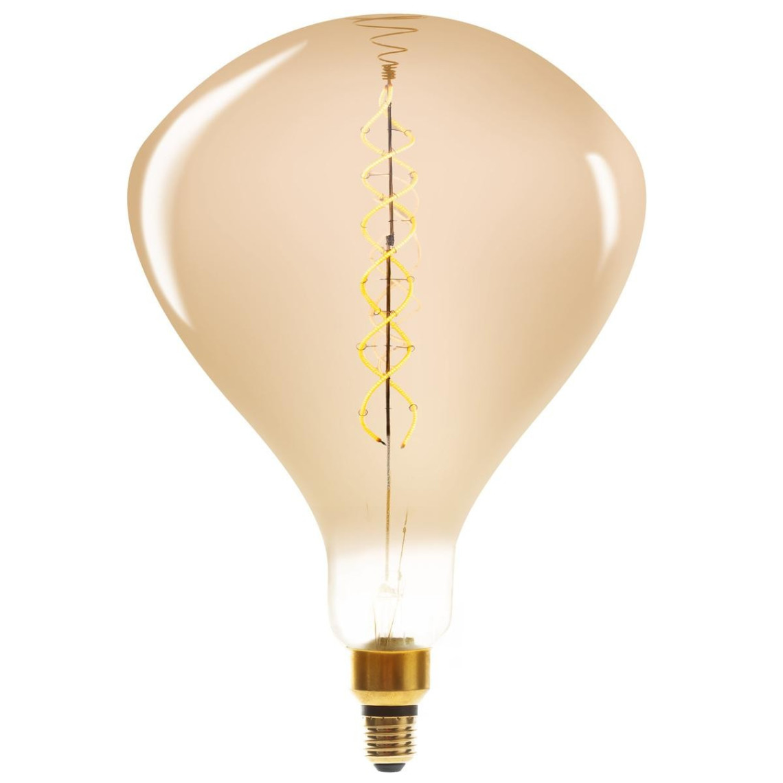 Ampoule LED Goutte ambrée, filament torsadé E27 - 4W