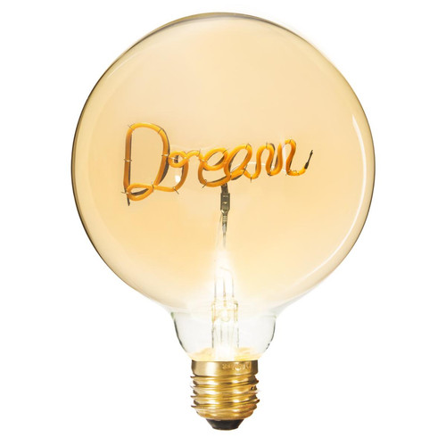 Ampoule LED mot "Dream" ambrée E27 - 3S. x Home - Lampe jaune