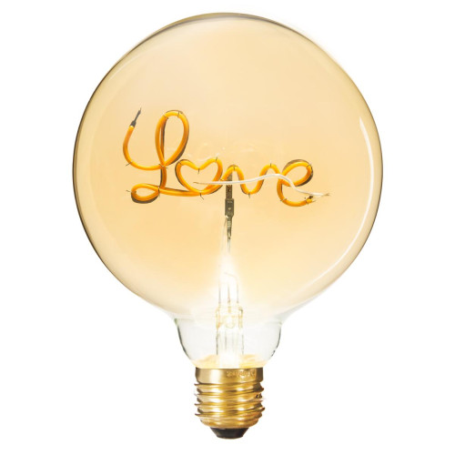 Ampoule LED mot "Love" ambrée E27 3S. x Home  - Lampe design