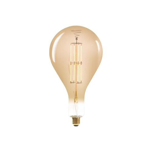 Ampoule LED "Poire" ambrée filament droit E27 3S. x Home  - Ampoule filament deco