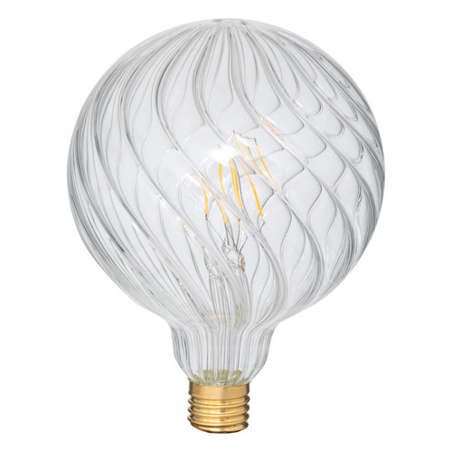 Ampoule LED "Striée" transparent 3S. x Home  - Lampe bois design