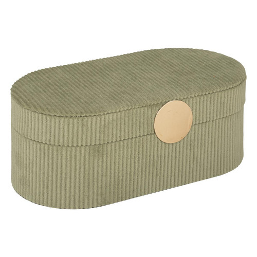 Boîte à bijoux "Enya" papier vert 255x10 cm 3S. x Home  - Rangement meuble