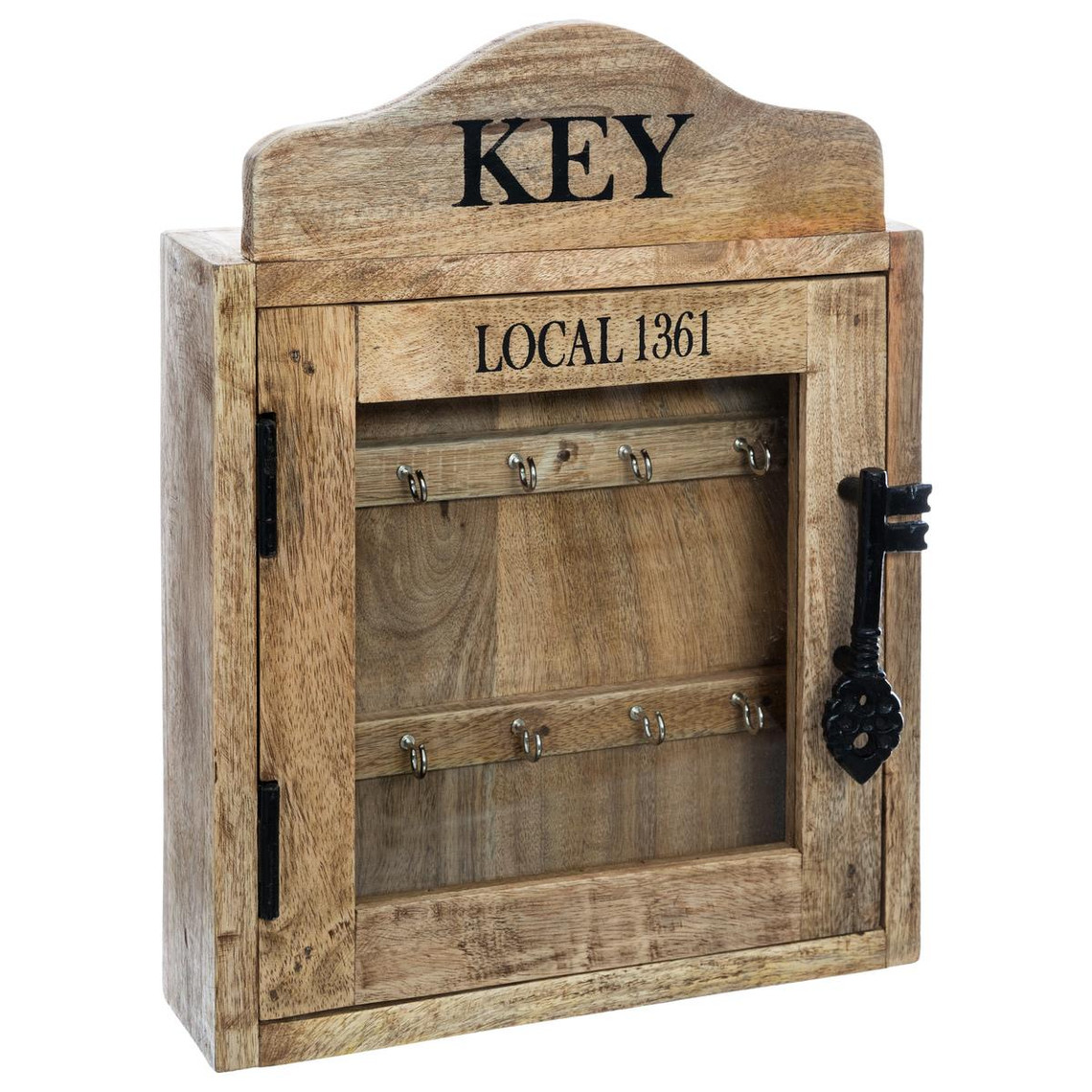 boîte à clés bois 30 x 40 cm marron