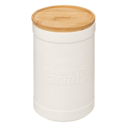 Boîte à farine en céramique "Naturéo" - blanc 3S. x Home  - Accessoire cuisine design