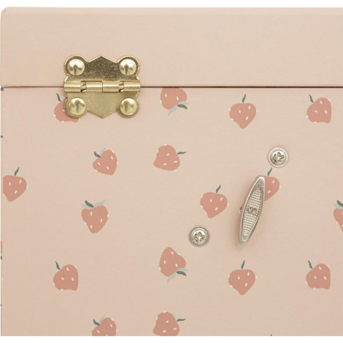 Boîte à musique et bijoux enfant "Summer" papier rose 155x19 cm
