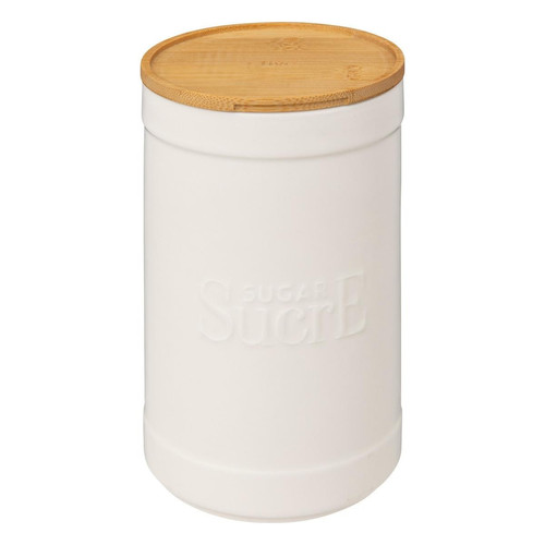 Boîte à sucre en céramique "Naturéo" - blanc 3S. x Home  - Accessoire cuisine design