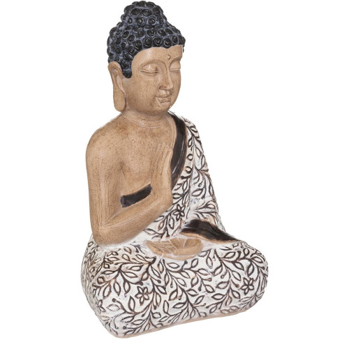 Bouddha assis en résine h 37,5