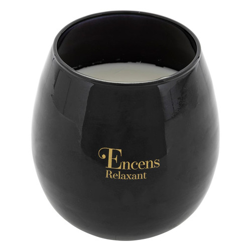 Bougie Parfumée 400g Encens Relaxant Noir En Verre 'Arlo' - 3S. x Home - Déco et luminaires