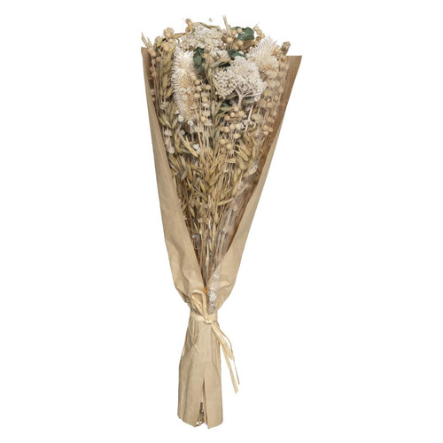Bouquet composition "Chardon" nature blanc 3S. x Home  - Deco plantes fleurs artificielles