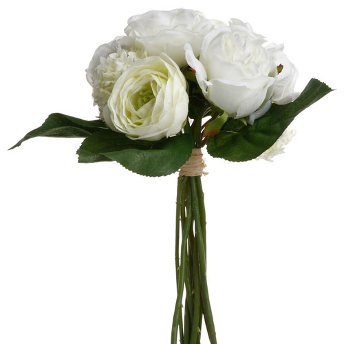 Bouquet de fleurs blanches H30