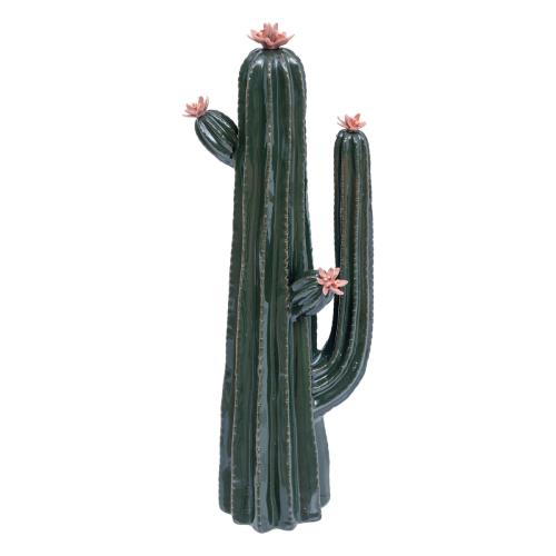 Cactus déco céramique vert