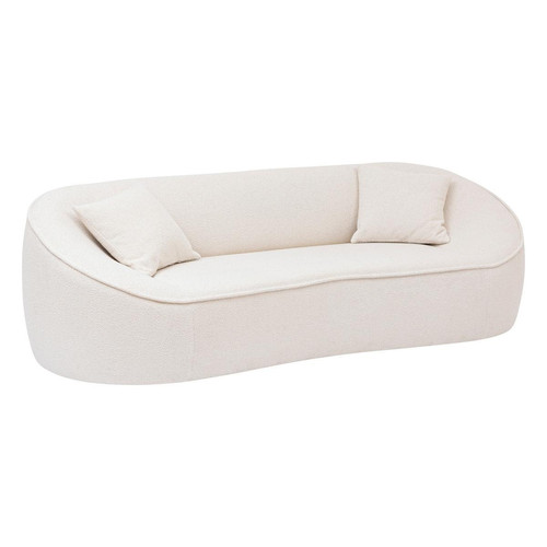 Canapé "Ostuni" 3 places blanc 3S. x Home  - Canape tissu design