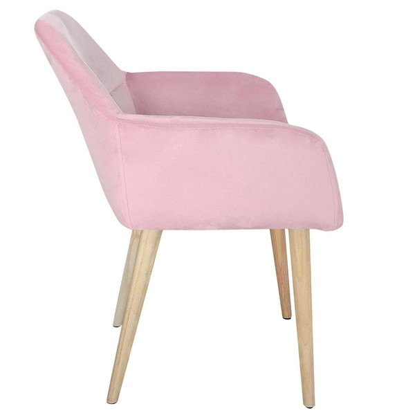 Chaise / Fauteuil scandinave Fraydo Velours Rose