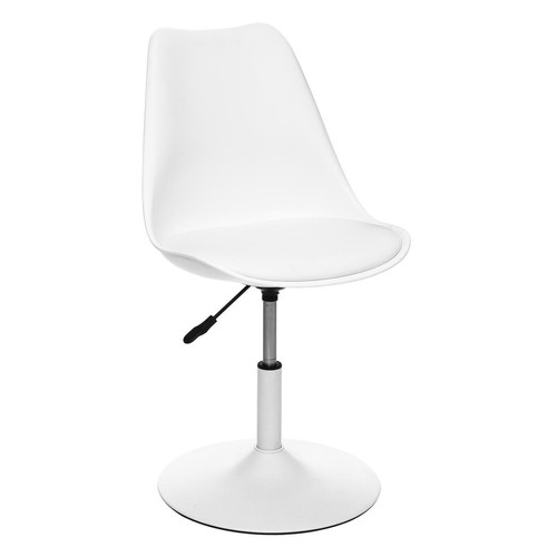 Chaise ajustable "Aiko" blanc en polypropylène 3S. x Home  - Mobilier de bureau