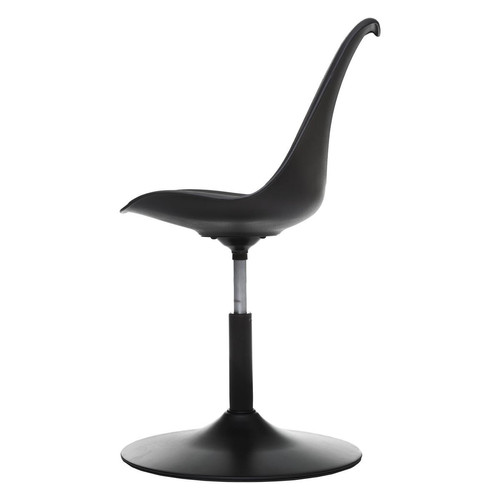 Chaise ajustable "Aiko" noir en polypropylène