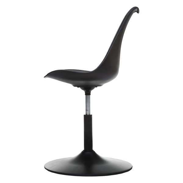 Chaise ajustable "Aiko" noir en polypropylène