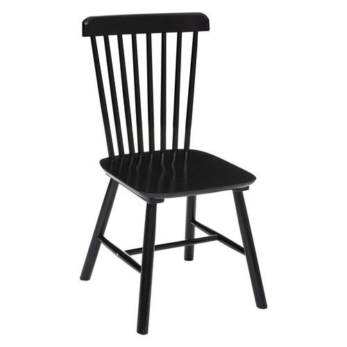 Chaise bois "Isabel" noir 3S. x Home  - Chaise design et tabouret design