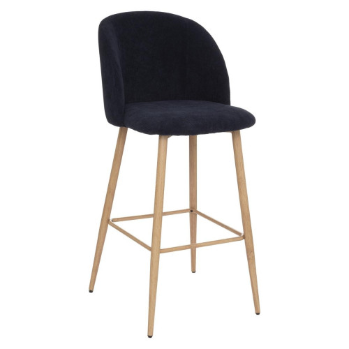 Chaise de bar "Celeste" imitation chêne encre - 3S. x Home - Chaise design et tabouret design