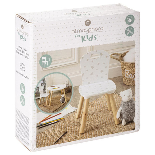 Chaise douceur motif blanc - 3S. x Home - Chambre enfant et bebe design