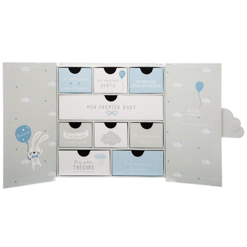 Coffret Naissance Porte Nuage bleu - 3S. x Home - Chambre enfant et bebe design