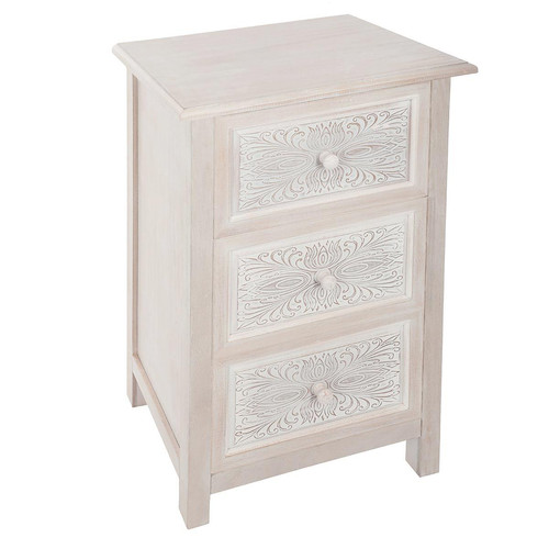 Commode 3 tiroirs Hina 3S. x Home  - Commode blanche design