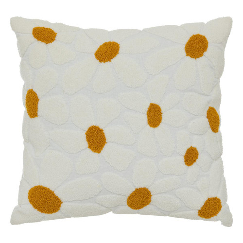 Coussin blanc daisy 40x40 3S. x Home  - Coussin design